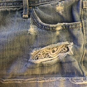 💋Hollister light blue denim jean shorts